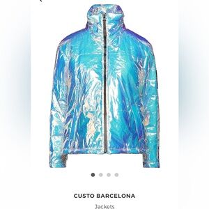 Custo Barcelona iridescent jacket, luxury designer